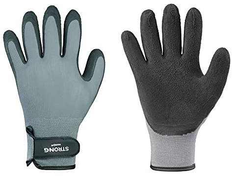 Feinstrick Handschuh Fastgrip, grau, Latex beschichtet Gr.9/L