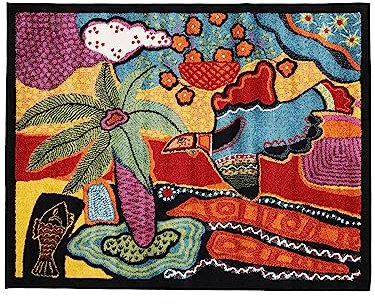 RugVista, Tomorrow is Another Day, Teppich, Mittelflor Teppich, 120 x 150 cm, Rechteckiger, Modern, Oeko-Tex Standard 100, Polypropylene, Flur, Schlafzimmer, Küche, Wohnzimmer, Schwarz/Grau, Schwarz