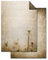 Logbuch-Verlag 25 Blatt Papier vintage Pusteblume alt antik DIN A4 100g beidseitig bedruckt