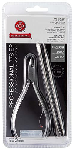 Mundial | Kit pinza cuticole + sottobicchieri + punzone mondiale 778
