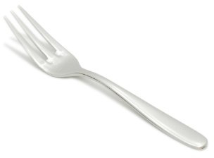 Fortessa Grand City 18/10 Stainless Steel Flatware Appetizer/Cake Fork, Set of 12