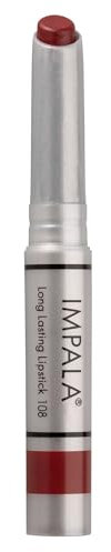 Impala - Lang anhaltender Lippenstift Farbe Bordeaux Nº 108 | Permanenter Lippenstift | Permanenter Lippenstiftstick | Lange Haltbarkeit | Feuchtigkeitsspendender Lippenstift