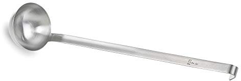 WAS 2084 120 Chromnickelstahl Schöpfkelle, 12cm Durchmesser, 43cm Stiel Länge, 0.50 L