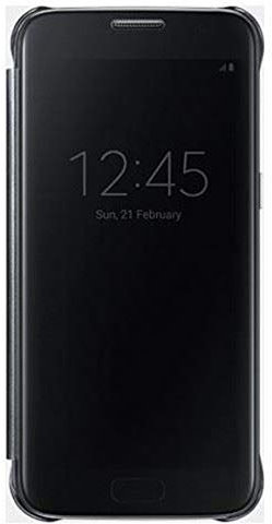 Samsung Clear View Cover Hülle EF-ZG930 für Galaxy S7, schwarz