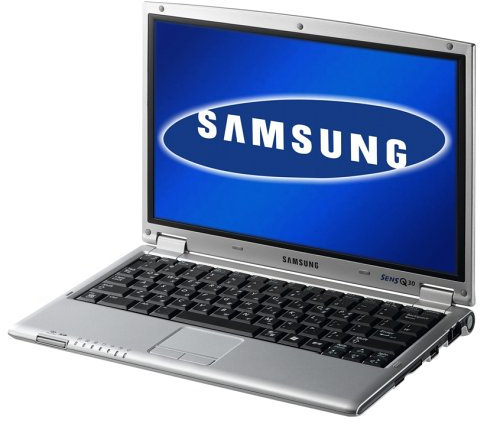 Samsung Q30 Jamie 30,7 cm (12,1 Zoll) WXGA Laptop (Intel Centrino 1.1GHz, 256MB RAM, 40GB HDD, externes DVD/CD-RW Combo)