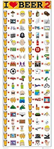 GB eye I Love Beer Door Poster 153 x 58