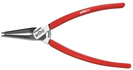 Wiha Alicates de arandelas de seguridad Classic para anillos exteriores (ejes), con forma recta A 4, 310 mm, 12 (29428)