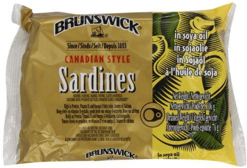 Brunswick Sardines in Soya Oil 106 g (Pack of 12)