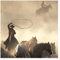 Apalis Vliestapete No.1400 Cowboy Silhouette, HxB: 192cm x 192cm