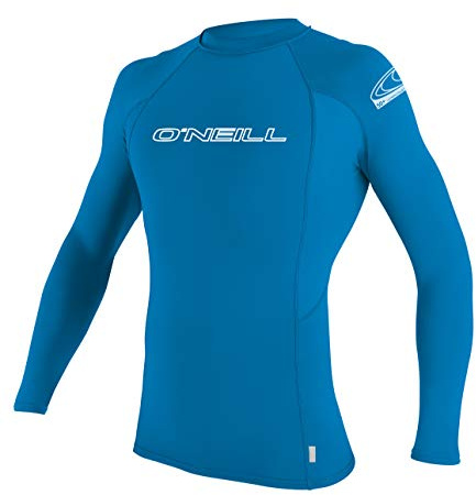 O'NEILL - Camiseta para Surf Infantil, Manga Larga, Cuello Redondo, Azul - Brite Blue, Talla:6