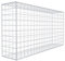 GABIONA - Gabione 200 x 100 x 40 cm - Gabionenkorb mit Maschenweite 10x10 cm - Wetterfester Drahtkorb mit Spiralverschluss