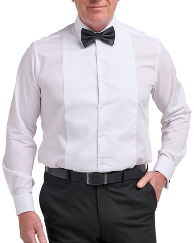 Double TWO - Classic Fit Marcella Bib White Dress & Tuxedo Shirt
