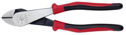 KLEIN TOOLS J248-8 Journeyman High Leverage Diagonal Cutting Pliers, Pack of 1, Red/Black, 8-inch
