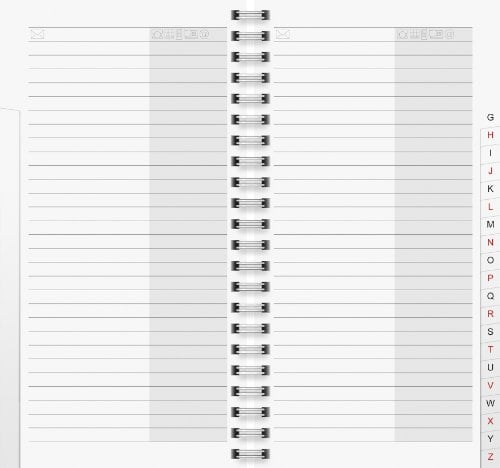 BRUNNEN 1064331 Telefonregister Ersatz (10 x 19 cm)