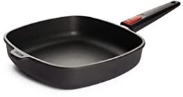 Woll Nowo Titanium Viereckpfanne, 26x26 cm, 6.5 cm hoch, mit abnehmbarem Stiel - nicht induktionsgeeignet, Antihaft-Versiegelung