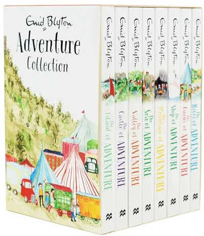 Enid Blyton: Adventure Series 8 book Box Set collection: Island of Adventure, Castle of Adventure, Valley of Adventure, Sea of Adventure, Mountain of Adventure, Ship of Adventure, Circus of Adventure and River of Adventure