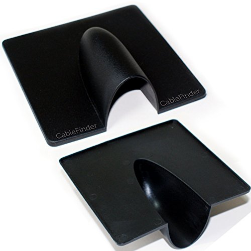 Qty 10 – Black External Brick Buster Plate - Cable Outdoor Wall Entry Burst Tidy Cover - Satellite/Coaxial/Sat/Coax Blast - Loops