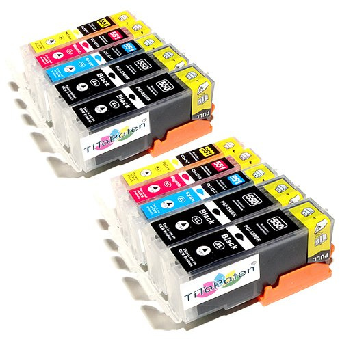 TiToPaten* - 10x Canon Pixma IP 7250 kompatible XL Druckerpatronen - Schwarz,Cyan,Magenta,Gelb - Patrone MIT CHIP !!!Hohe Laufleistung!!!