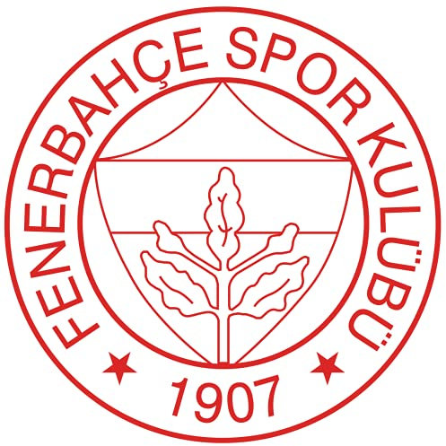 Alternatif Autoaufkleber Fenerbahce Logo Aziz Yildirim Kanarya Istanbul Türkei Türkiye Wandtattoo (Rot, S / 15 cm X 15 cm)
