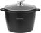Royalty Line - Kochtopf mit Glasdeckel, Antihaftbeschichteter, Induktionsgeeignet, Schwarz, 10.5 Liter, 28 cm