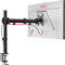 Duronic Single Monitor Arm DM251X3 Height Adjustable Monitor Stand Riser Clamp for 13-27” PC screens Monitor Desk Mounts with VESA 75/100 Monitor Mount with 8kg capacity Monitor Stand for Desk Gaming