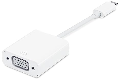 Belkin F2CU037DSWHTAPL USB-C VGA White Cable Adapter (USB-C, VGA, Male connector/Female connector, 0.15 m, White)