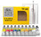 Winsor & Newton 2190518 Galeria Acrylfarbe, hohe Pigmentierung, lichtecht, buttrige Konsistenz, Studio Set 9 Acrylfarben in 60ml Tuben