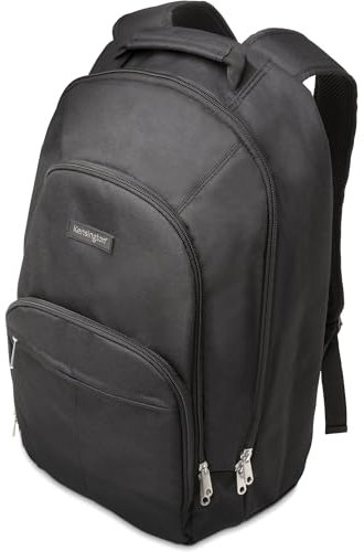 Kensington Laptop Backpack - Simply Portable Backpack for 15.6 Inch Laptop - MacBook Pro, MacBook Air, HP Laptop, Tablets - Bag for Men & Women with Padded Shoulder Strap (K63207EU), Black (Nero)