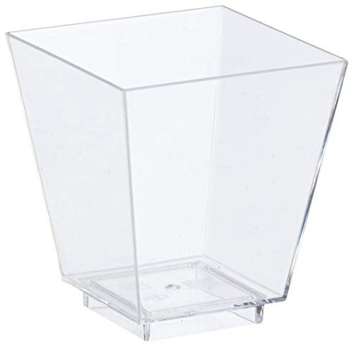 Papstar 19988 Fingerfood Schalen, Polystyrol, 5,0 x 4,5 x 4,5 cm, 50 Stück