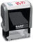 Trodat Office Printy 4912 Selbstfärbender Textstempel, Text INKL. 19% MWST, Abdruckfarbe blau-rot, 47 x 18 mm