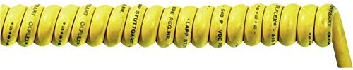 Lapp 73220146 Coiled Cable OeLFLEX® Spiral 540 P 1500 mm / 5000 mm 2 x 1.50 mm² Yellow 1 Piece