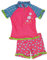 Playshoes zweiteilig Schwimmshirt Badeshorts Badebekleidung Unisex Kinder,Blumen,122-128