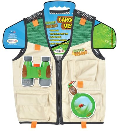 Nature Bound Cargo Vest for Kids with Zipper, 4 Pockets, and Durable Stitching