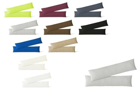 EXKLUSIV HEIMTEXTIL Jersey Kissenbezug 2er Set 40 x 145 cm Silber