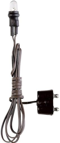 Kahlert Licht 113054 - Miniatur - LED-Lämpchen, 5 mm, mit Kabel und Stecker, weiß