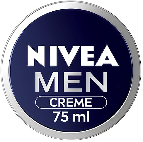 NIVEA Men Creme (75ml), Intensive Everyday Moisturising Cream for Whole Body, Fast-Absorbing Face, Body and Hand Cream, with Vitamin E and Aloe Vera Formula