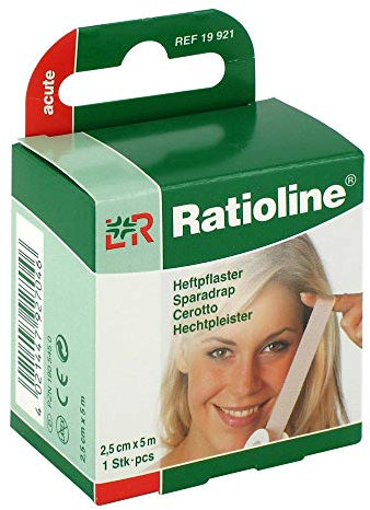 RATIOLINE acute Heftpflaster 2,5 cmx5 m 1 St