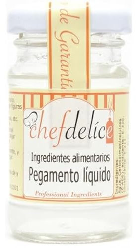 Chefdelice Chefdelice Pegamento Líquido Para Repostería Y Alimentación Insaboro Y Transparente, 50G Chefdelice 50 g