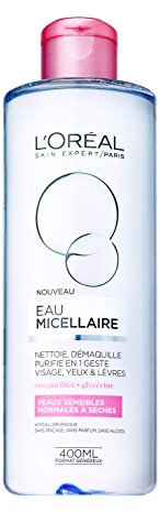 L'Oréal Paris - Eau Micellaire - Peaux Sèches et Sensibles - 400 mL