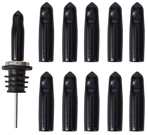 New Designed Liquor Pour Spouts Covers- 10 Pcs Plastic Bottle Pourer Cover Dust, CapsDispenser Spout Dust Rubber Caps (Not Include Pour Spout)