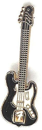Broche en métal émaillé musique rock guitare électrique Fender