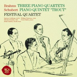 Festival Quartet - Brahms: Complete Piano Quitents & Schubert: Piano Quintet Trout [Japan SICC-1614