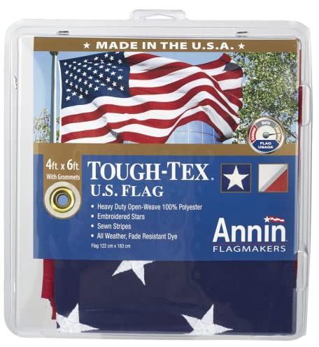 annin flagmakers 182004 4 -Feet x 6 -Feet, Tough Tex US Flag