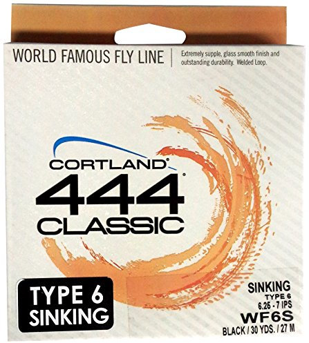 Cortland Line WF6/S Full sinkend Angelschnur, schwarz