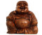 Simandra Happy Buddha Holz Figur Skulptur Abstrakt Holzfigur Statue Afrika Asia Glücksbringer Handarbeit Deko Größe 11 cm