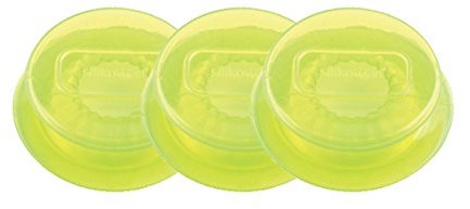 silikomart CAPFELX S Satz mit 3 Silikondeckeln, Silikon, Grün, 40 mm, 3-Einheiten