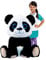 LB Panda Kuscheltier mit großen Glitzeraugen XXXXL Plüschtier sitzend 75 cm Plüsch