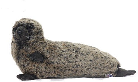HANSA Plüschtier Robbe, Grau, 37 cm L
