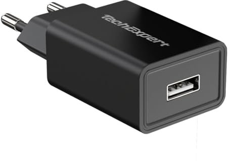 Chargeur Secteur vers USB Noir Compatible iPhone 5 5S 5C SE, iphone 6 6S 6Plus 6SPlus, iPhone 4 4S, iPhone 3GS/3G, iPod Touch, Galaxy S 1 à 7, Galaxy Note 1 à 6