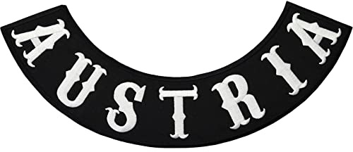 XXL AUSTRIA Biker Rocker Heavy Metal Backpatch ÖSV Kutte Jacke Patch Aufnäher